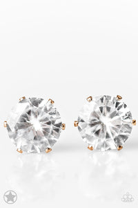 Paparazzi Just In TIMELESS - Gold Earrings