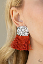 Load image into Gallery viewer, Paparazzi Plume Bloom - Orange Earrings