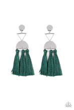 Load image into Gallery viewer, Paparazzi Tassel Trippin - Green Earrings