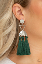 Load image into Gallery viewer, Paparazzi Tassel Trippin - Green Earrings