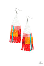 Load image into Gallery viewer, Paparazzi Beaded Boho - White Earrings