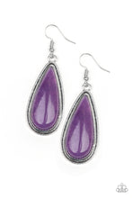 Load image into Gallery viewer, Oasis Sheen - Purple Earrings Paparazzi