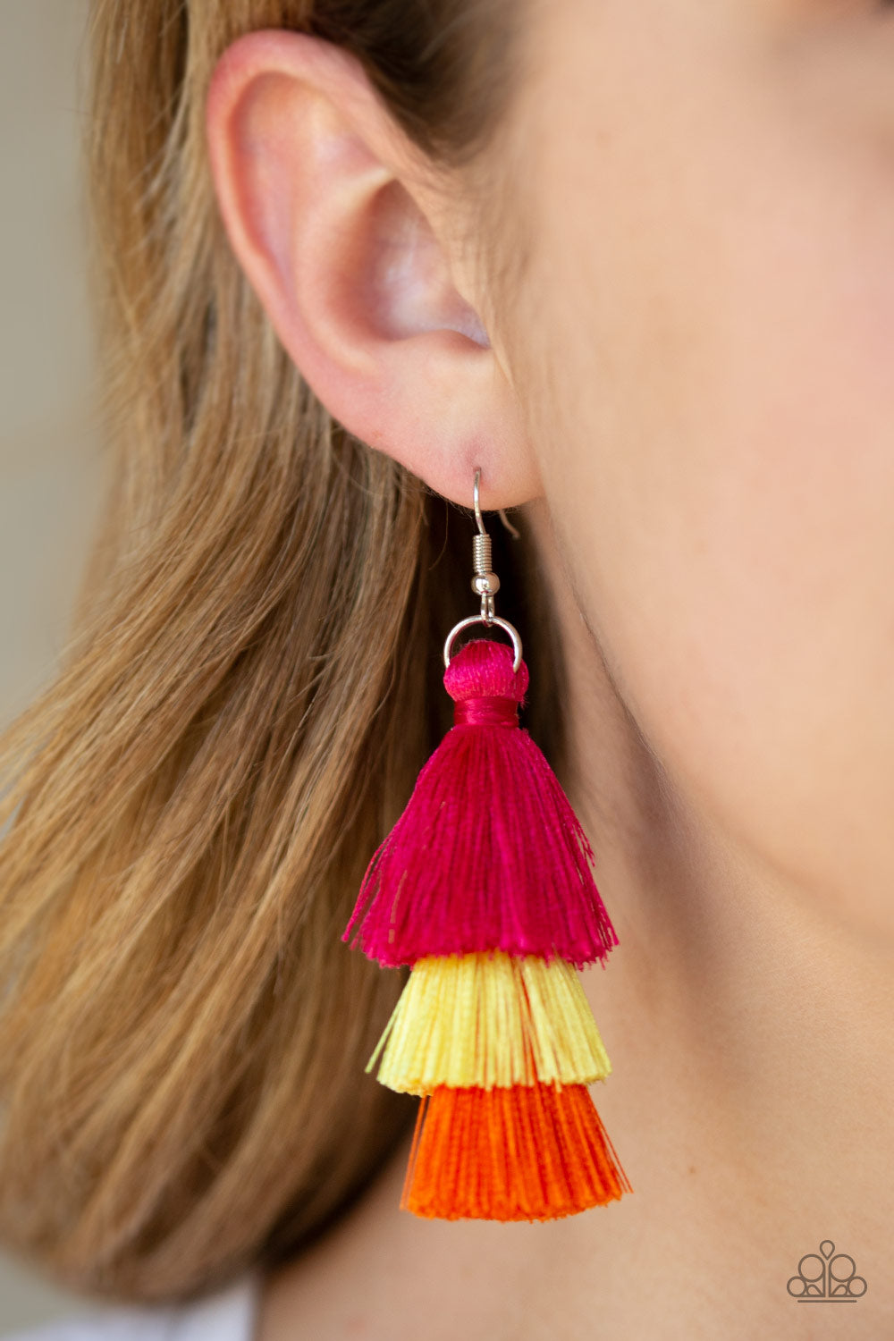 Hold On To Your Tassel! - Multi Paparazzi Earrings
