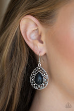 Load image into Gallery viewer, Paparazzi Stone Story - Black Earrings