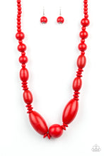 Load image into Gallery viewer, Summer Breezin - Red Wood Necklace