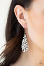 Load image into Gallery viewer, Paparazzi - Ballroom Waltz - White Earrings