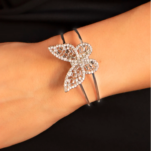 Butterfly Bella - White Bracelet